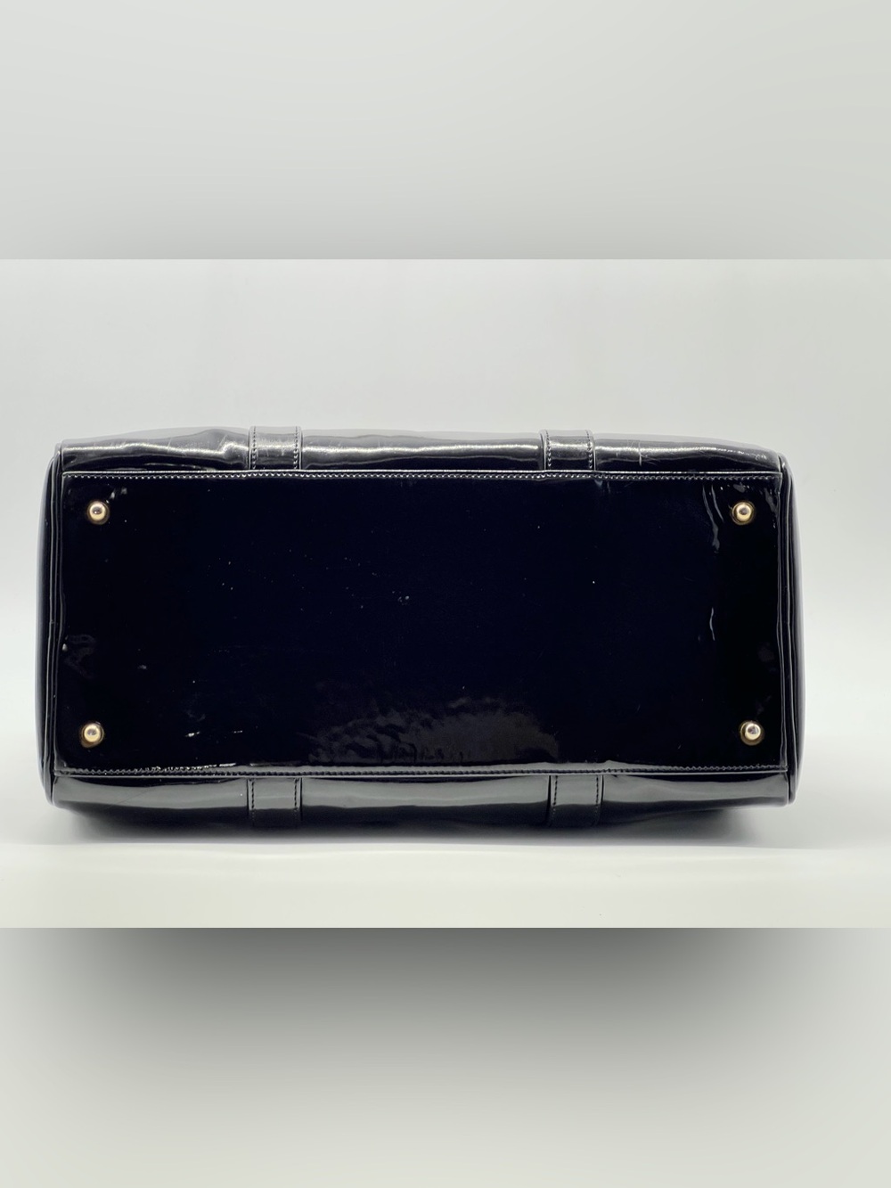 CHANEL VINTAGE PATENT BOSTON BAG - Picture 6 of 15